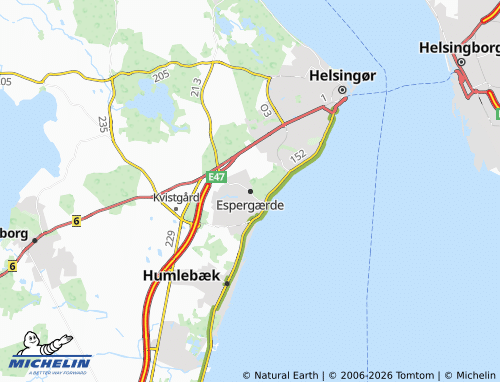 Mapa MICHELIN Espergærde - ViaMichelin