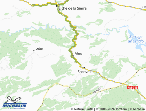 MICHELIN Férez map - ViaMichelin