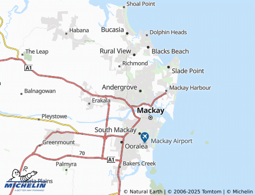 MICHELIN Mount Pleasant map - ViaMichelin