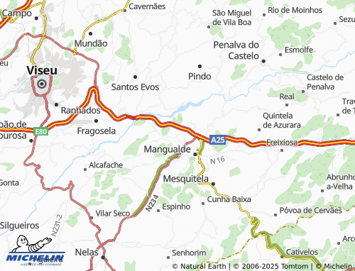MICHELIN Roda map - ViaMichelin