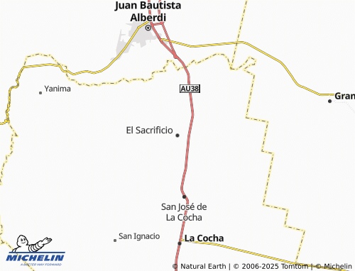 MICHELIN El Sacrificio map - ViaMichelin