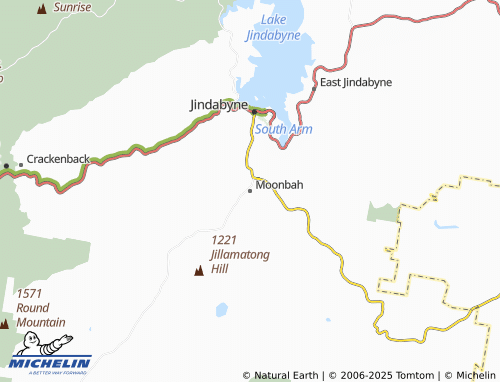 MICHELIN Moonbah map - ViaMichelin