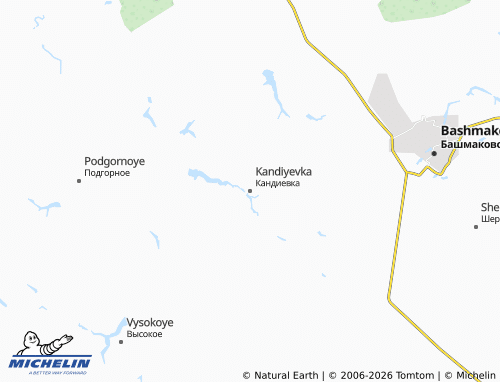 MICHELIN-Landkarte Kandiyevka - ViaMichelin
