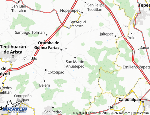 Carte MICHELIN San Martín Ahuatepec - ViaMichelin