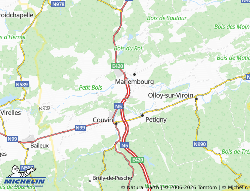 Kaart MICHELIN Frasnes - ViaMichelin