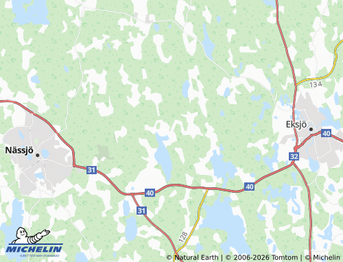 MICHELIN-Landkarte Ormaryd - ViaMichelin