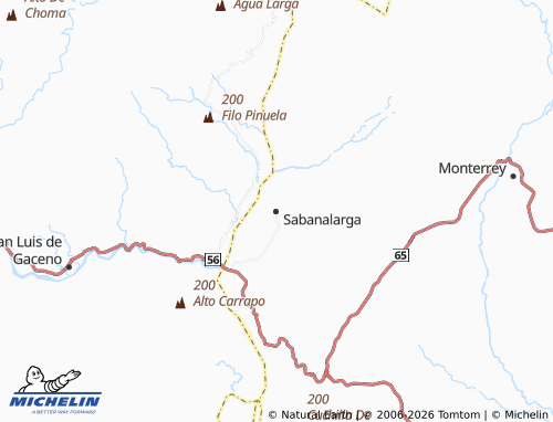 Carte MICHELIN Sabanalarga - ViaMichelin