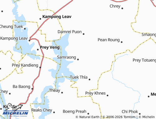 Kaart MICHELIN Samraong - ViaMichelin