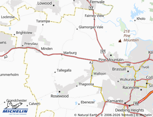 MICHELIN Haigslea map - ViaMichelin