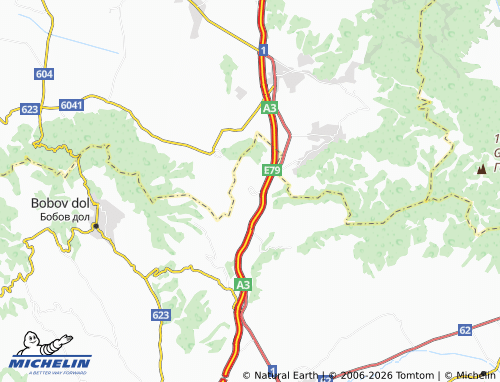 MICHELIN Delyan map - ViaMichelin