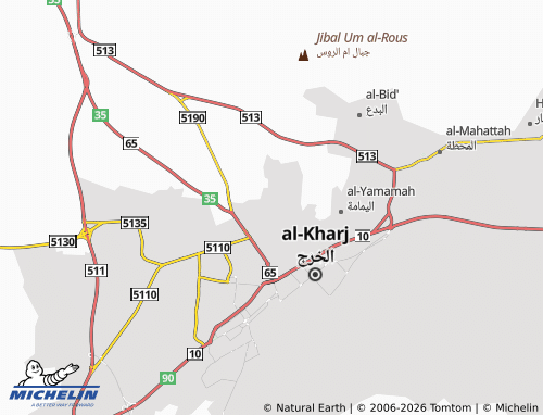 Carte MICHELIN al-Hureeda - ViaMichelin