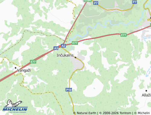 Mapa MICHELIN Inčukalns - ViaMichelin