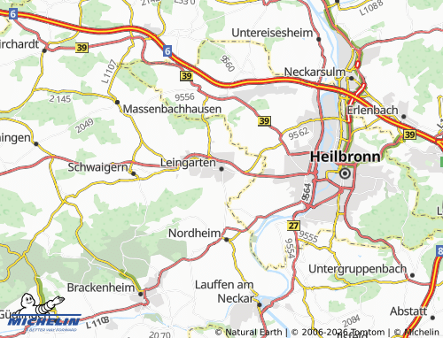 Mapa MICHELIN Leingarten - ViaMichelin