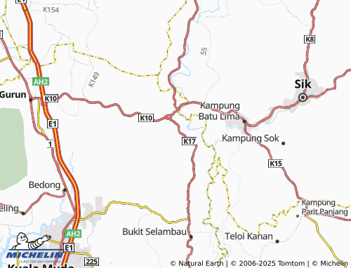 MICHELIN Kampung Keduak map - ViaMichelin
