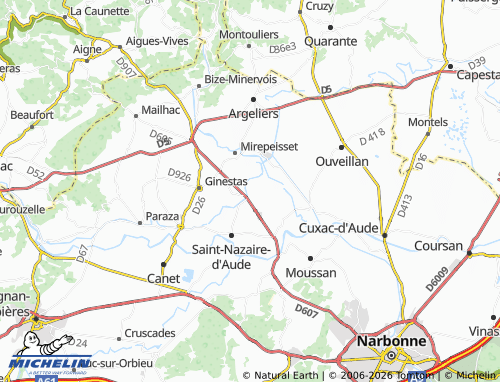 MICHELIN Le Somail map - ViaMichelin