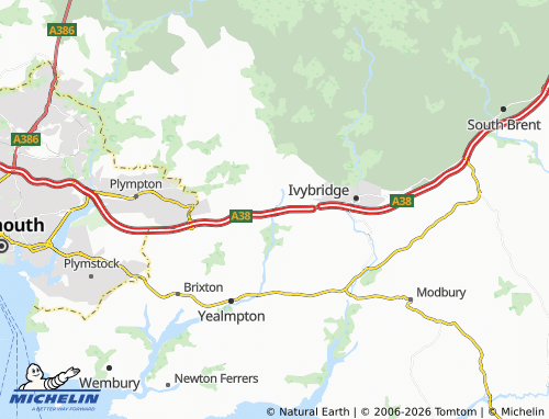 MICHELIN Lee Mill map - ViaMichelin