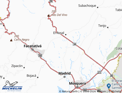 Carte MICHELIN Paso Ancho - ViaMichelin
