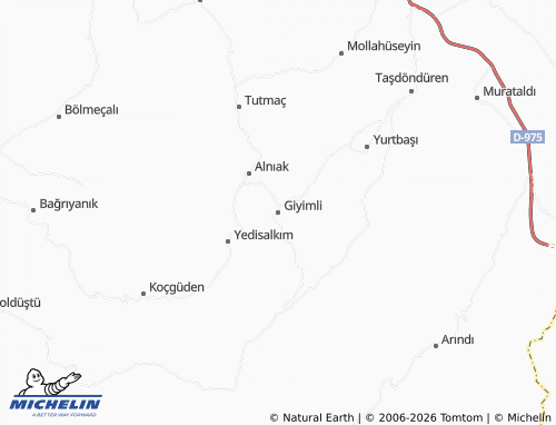 Mappa MICHELIN Giyimli - ViaMichelin