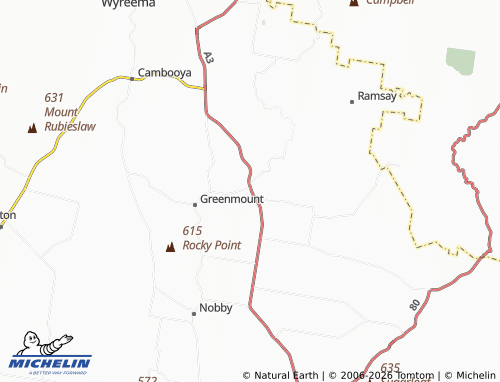 Mapa MICHELIN East Greenmount - ViaMichelin