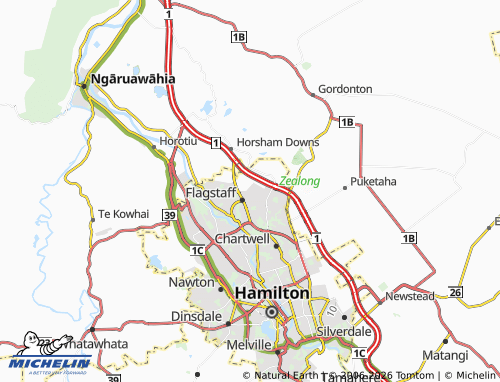 Mapa MICHELIN Rototuna North - ViaMichelin