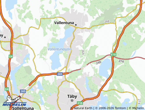 Mapa MICHELIN Täby Kyrkby - ViaMichelin