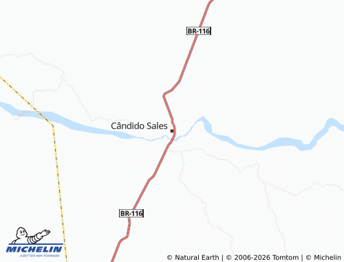 Mappa MICHELIN Cândido Sales - ViaMichelin