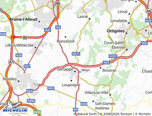 Carte MICHELIN Glabais - ViaMichelin