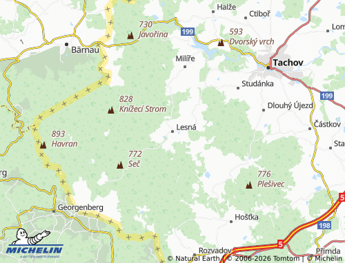 Mappa MICHELIN Lesná - ViaMichelin