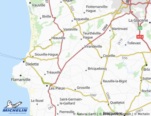 MICHELIN Saint-Christophe-du-Foc map - ViaMichelin