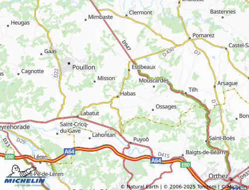 Carte MICHELIN Sorde - ViaMichelin