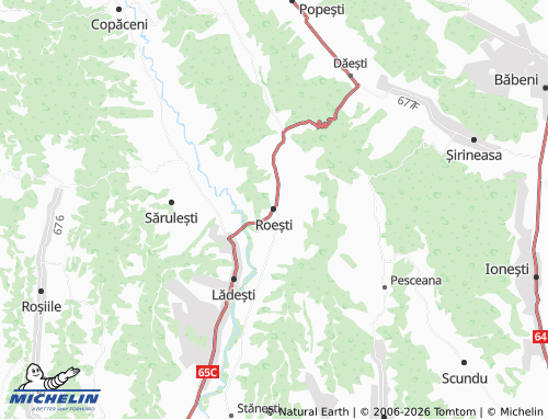 Kaart MICHELIN Roești - ViaMichelin