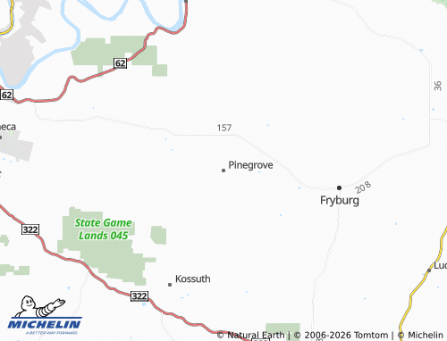 Mappa MICHELIN Pinegrove - ViaMichelin