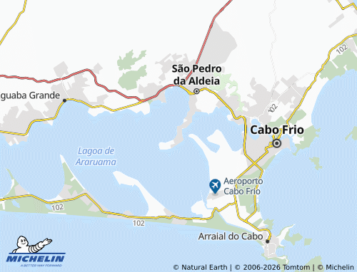 Mapa MICHELIN Praia do Sudoeste - ViaMichelin