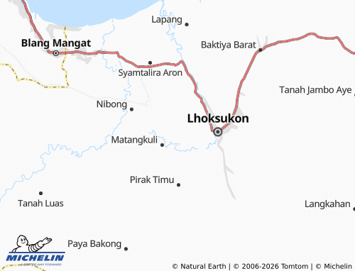 MICHELIN Rayeuk Matang Kuli map - ViaMichelin