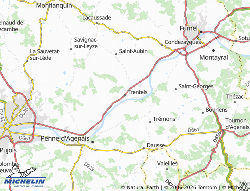 Carte MICHELIN Trentels - ViaMichelin