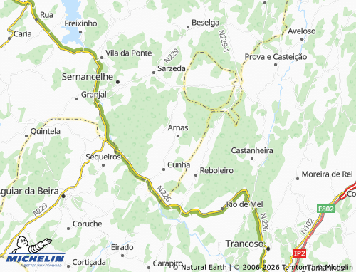 Mapa MICHELIN Arnas - ViaMichelin