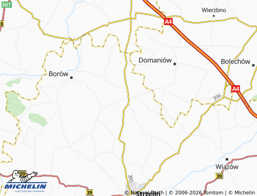Mappa MICHELIN Borek Strzeliński - ViaMichelin