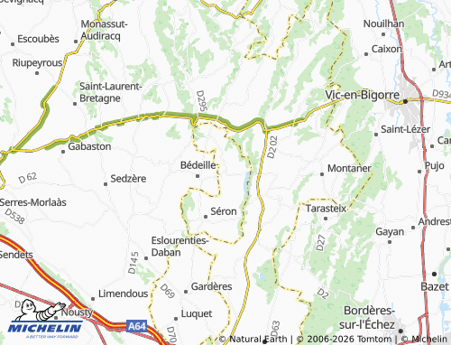 Carte MICHELIN Escaunets - ViaMichelin