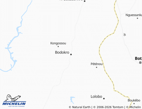 MICHELIN-Landkarte Bodokro - ViaMichelin