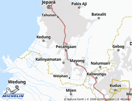 MICHELIN-Landkarte Pecangaan - ViaMichelin