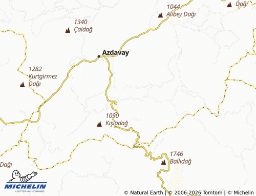 Mapa MICHELIN Dereyücek - ViaMichelin
