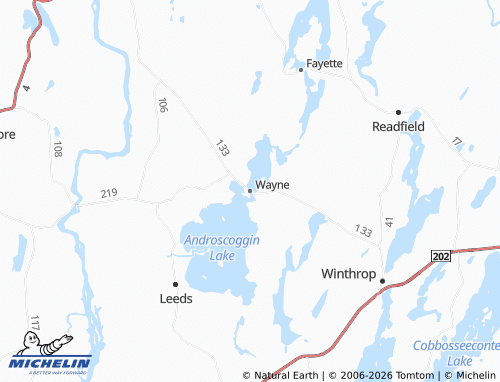 Kaart MICHELIN Wayne - ViaMichelin