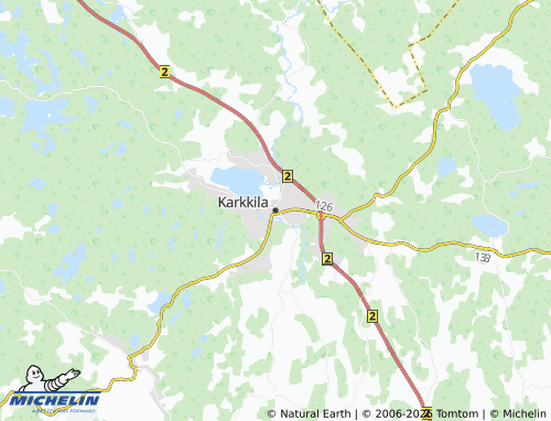 MICHELIN Karkkila map - ViaMichelin