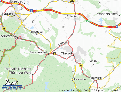 MICHELIN-Landkarte Herrenhof - ViaMichelin