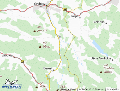 MICHELIN Florynka map - ViaMichelin