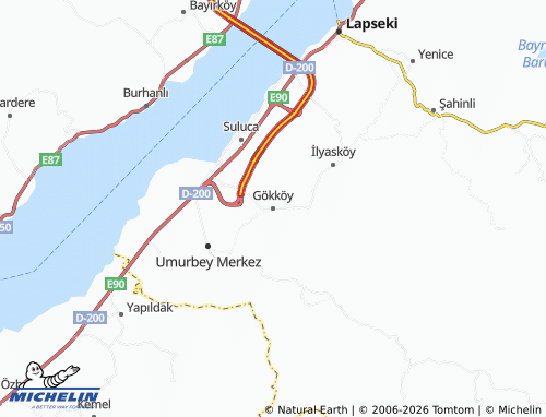 Mappa MICHELIN Gökköy - ViaMichelin
