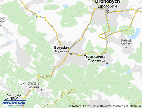 MICHELIN Boryslav map - ViaMichelin