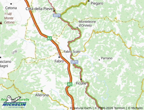 MICHELIN-Landkarte Fabro Scalo - ViaMichelin