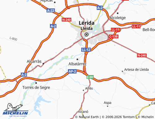 MICHELIN-Landkarte Albatàrrec - ViaMichelin