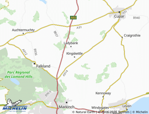 Carte MICHELIN Kingskettle - ViaMichelin